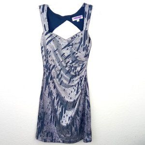 Hailey Logan Sweetheart Cut Out Back Dress Large